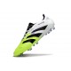 Chaussure de foot adidas Predator Elite FG Blanc Noir Citron Lucid