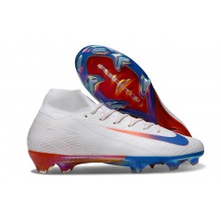 Chaussure Nike Mercurial Superfly X Elite FG Blanc Bleu Rouge