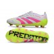 Chaussure de foot adidas Predator Elite FG Blanc Rose