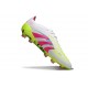 Chaussure de foot adidas Predator Elite FG Blanc Rose