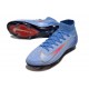 Chaussure Nike Mercurial Superfly X Elite FG Bleu Rouge