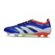 Chaussure de foot adidas Predator Elite FG Bleu Lucide Blanc Ftwr Rouge Solaire