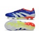 Chaussure de foot adidas Predator Elite FG Bleu Lucide Blanc Ftwr Rouge Solaire