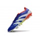 Chaussure de foot adidas Predator Elite FG Bleu Lucide Blanc Ftwr Rouge Solaire