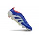 Chaussure de foot adidas Predator Elite FG Bleu Lucide Blanc Ftwr Rouge Solaire
