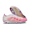 Chaussure de foot adidas Predator Elite FG Rose Blanc