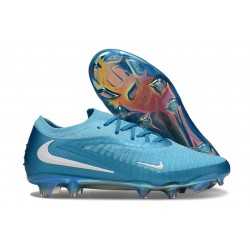 Nike Phantom 6 Low Elite FG Crampon Bleu