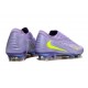 Nike Phantom 6 Low Elite FG Crampon Violet Jaune
