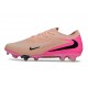 Nike Phantom 6 Low Elite FG Crampon Rose Noir