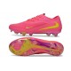 Nike Phantom 6 Low Elite FG Crampon Rose Jaune