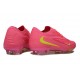 Nike Phantom 6 Low Elite FG Crampon Rose Jaune
