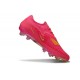 Nike Phantom 6 Low Elite FG Crampon Rose Jaune