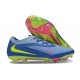 Nike Phantom 6 Low Elite FG Crampon Bleu Jaune