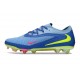 Nike Phantom 6 Low Elite FG Crampon Bleu Jaune