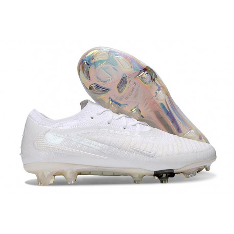 Nike Phantom 6 Low Elite FG Crampon Blanc