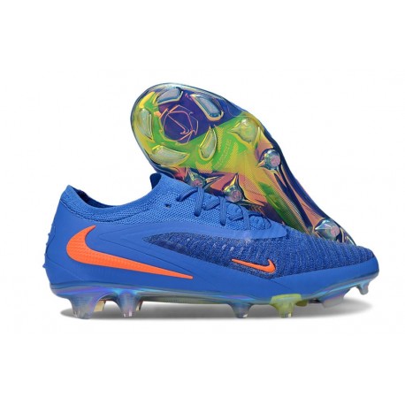 Nike Phantom 6 Low Elite FG Crampon Bleu Orange