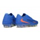 Nike Phantom 6 Low Elite FG Crampon Bleu Orange