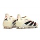adidas Predator Elite Sans Lacets FG Blanc Cassé Noir Rubis Pur