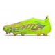 adidas Predator Elite Sans Lacets FG Citron Lucide Rose Bleu Fusion
