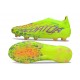 adidas Predator Elite Sans Lacets FG Citron Lucide Rose Bleu Fusion