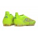 adidas Predator Elite Sans Lacets FG Citron Lucide Rose Bleu Fusion