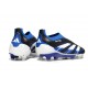adidas Predator Elite Sans Lacets FG Noir Blanc Bleu
