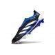 adidas Predator Elite Sans Lacets FG Noir Blanc Bleu