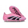 adidas Predator Elite Sans Lacets FG Rose Noir