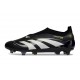 adidas Predator Elite Sans Lacets FG Noir Blanc Jaune