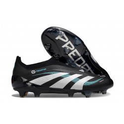 adidas Predator Elite Sans Lacets FG Noir Blanc Bleu