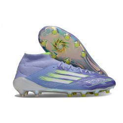 Adidas F50 Elite Mid FG Violet Tone Citron Lucide Violet Rapide