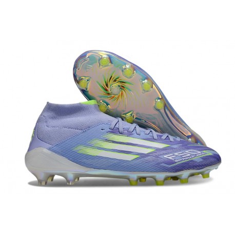 Adidas F50 Elite Mid FG Violet Tone Citron Lucide Violet Rapide