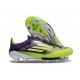 Crampons Adidas F50+ Laceless FG Violet Rapide Citron Lucide