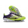 Crampons Adidas F50+ Laceless FG Violet Rapide Citron Lucide