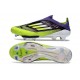 Crampons Adidas F50+ Laceless FG Violet Rapide Citron Lucide