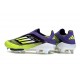 Crampons Adidas F50+ Laceless FG Violet Rapide Citron Lucide