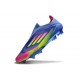 Crampons Adidas F50+ Laceless FG Bleu Fusion Citron Lucide Rose Lucide