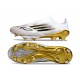 Crampons Adidas F50+ Laceless FG Blanc Noir Or Mét