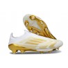 Crampons Adidas F50+ Laceless FG Blanc Or Mét