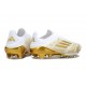 Crampons Adidas F50+ Laceless FG Blanc Or Mét