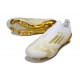 Crampons Adidas F50+ Laceless FG Blanc Or Mét