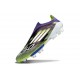 Crampons Adidas F50+ Laceless FG Violet Rapide Blanc Ftwr Citron Lucide