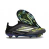 Crampons Adidas F50+ Laceless FG Negro Limón Lúcido Blanco