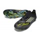 Crampons Adidas F50+ Laceless FG Negro Limón Lúcido Blanco