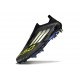 Crampons Adidas F50+ Laceless FG Negro Limón Lúcido Blanco
