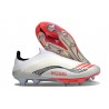Crampons Adidas F50+ Laceless FG X MESSI Blanc Ftwr Rouge Lucide Argent Mét