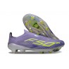 Crampons Adidas F50+ Laceless FG Violet Rapide Blanc Ftwr Citron Lucide