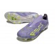 Crampons Adidas F50+ Laceless FG Violet Rapide Blanc Ftwr Citron Lucide
