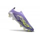Crampons Adidas F50+ Laceless FG Violet Rapide Blanc Ftwr Citron Lucide
