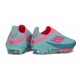 Crampons Adidas F50+ Laceless FG adidas F50+ Sans Lacets FG MESSI Aqua Flash Rose Lucide Cyan Lucide